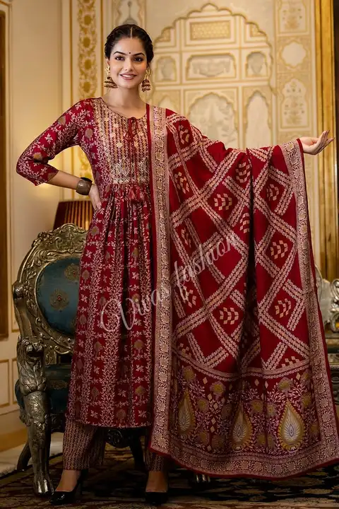 Rayon Anarkali Gown Kurta Set uploaded by Anchal Kurtis on 10/13/2023