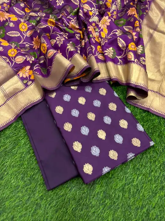 Banarasi suit  uploaded by Z i silk fabrics on 10/13/2023