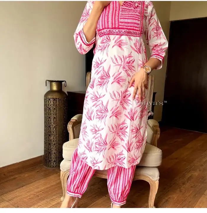 C cut Kurti with Afghani pant uploaded by business on 10/13/2023