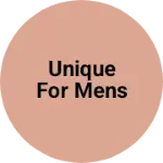 Business logo of Unique for mens