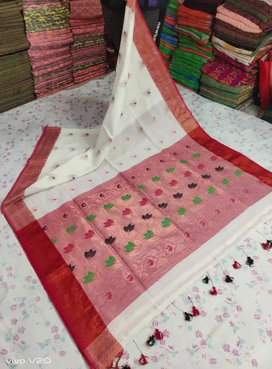 Cotto banarasi saree  uploaded by business on 10/14/2023