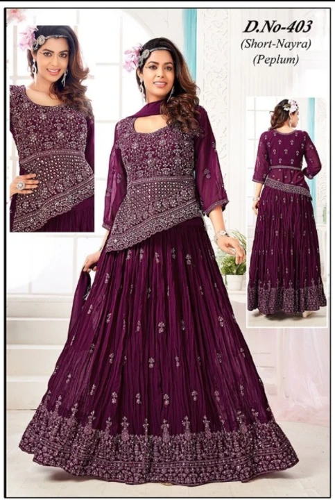 Women's wear latest paplon with heavy embroidery and mirror work  uploaded by SAI KRIPA GARMENTS /9630647009 on 10/14/2023
