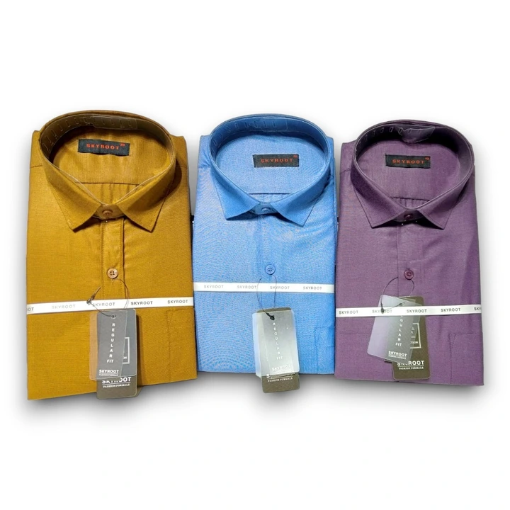 MEN'S PLAIN FORMAL COTTON FILAFIL SHIRT  uploaded by business on 10/14/2023