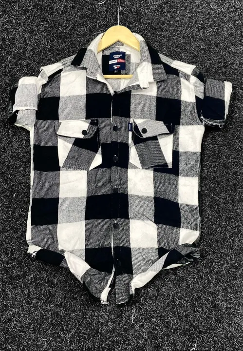 BOYS' DOUBLE POCKET WINTER COUTSOOL CHECK SHIRT  uploaded by Ishvan impex on 10/14/2023