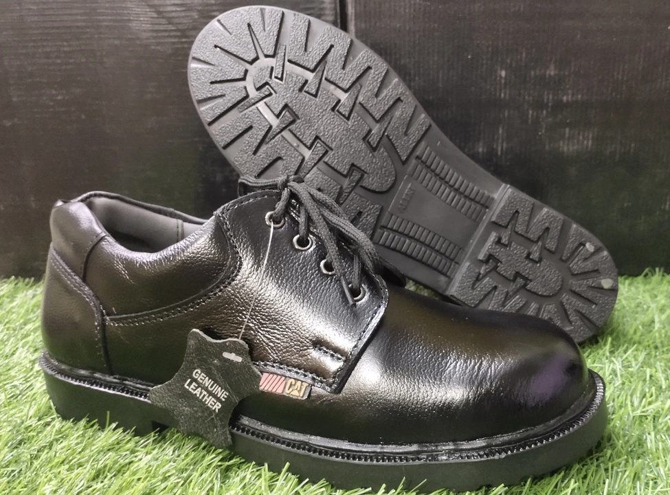 Leather safety shoe with alert sole uploaded by Prem Footwear on 10/14/2023