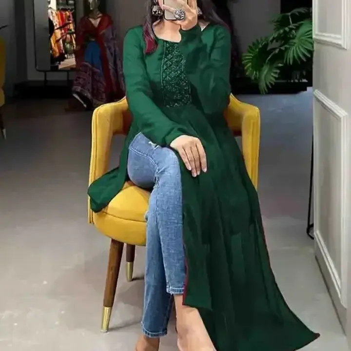 Attractive Georgette Western Design Gown for Women uploaded by R M online shop  on 10/14/2023