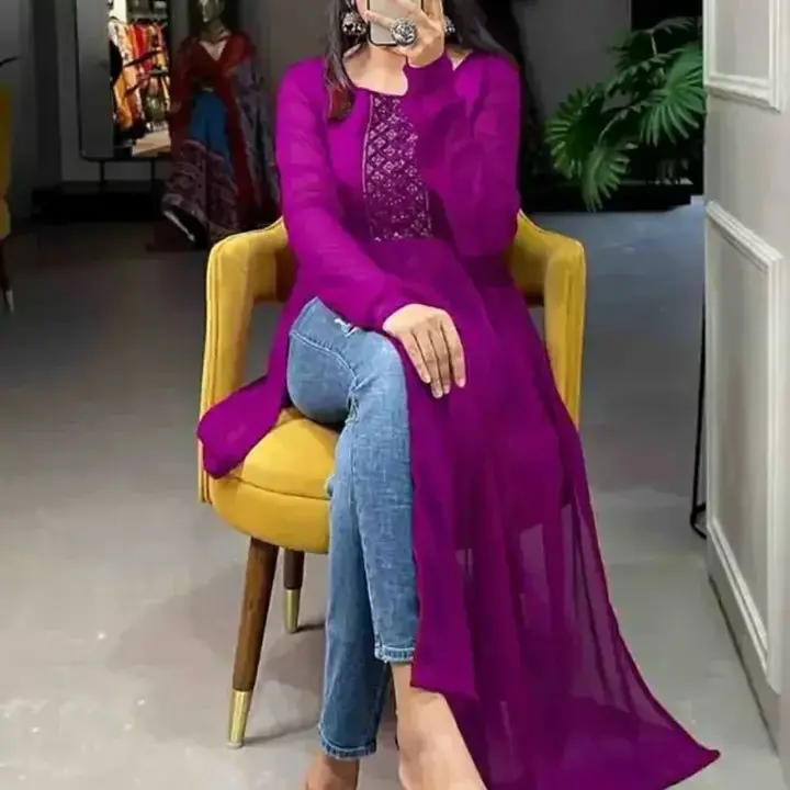 Attractive Georgette Western Design Gown for Women uploaded by R M online shop  on 10/14/2023
