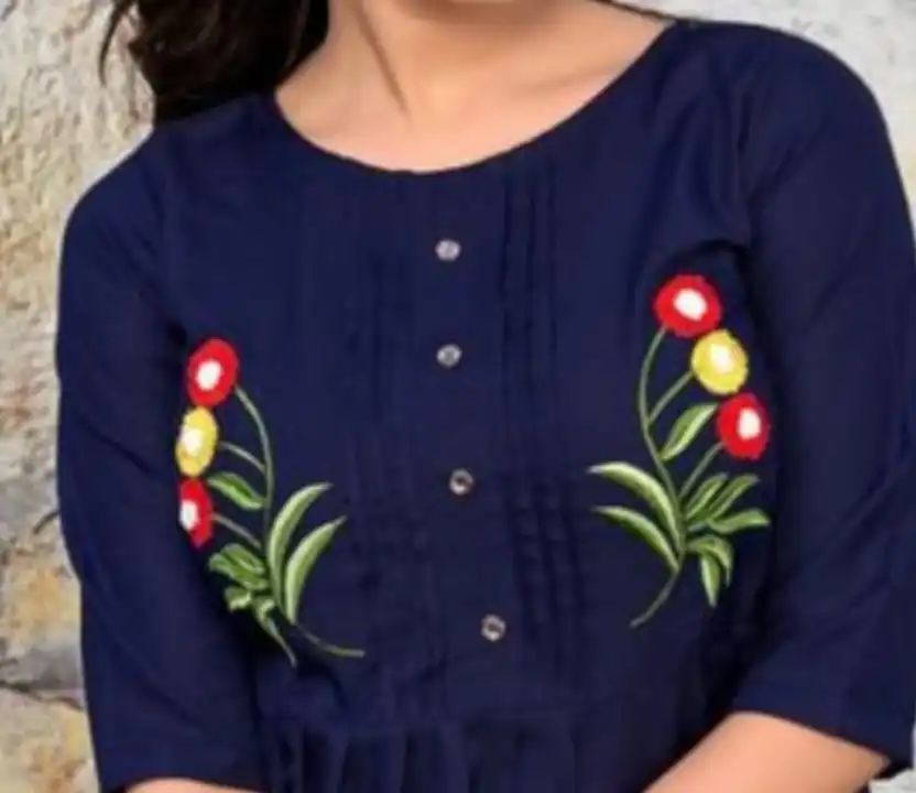 New Rayon tops with embroidery work  uploaded by Radhe international on 10/14/2023