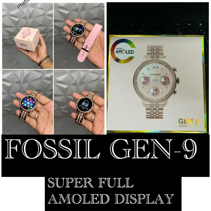 *FOSSIL GEN 9*

*DAIMOND STRAPS WITH SILICON*

*SMARTWATCH GOLD DIAMOND EDITION 🔥*

*with wireless  uploaded by business on 10/14/2023