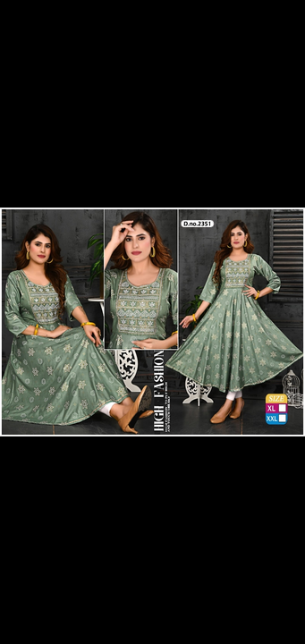 Naira cut heavy jorjet 3 pcs sets also avlble  gowns evening gowns all availble uploaded by Radha Creation , Maira sales for Readymade items on 10/14/2023