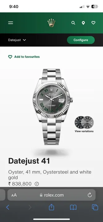 Rolex watch  uploaded by BLUE BRAND COLLECTION on 10/14/2023