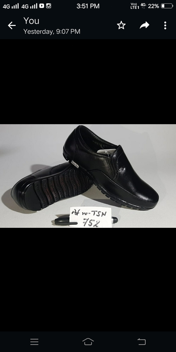 Italian leather formal shoe with Alert air mix sole. Contact at 9837247010( wholesellers only) uploaded by business on 10/14/2023