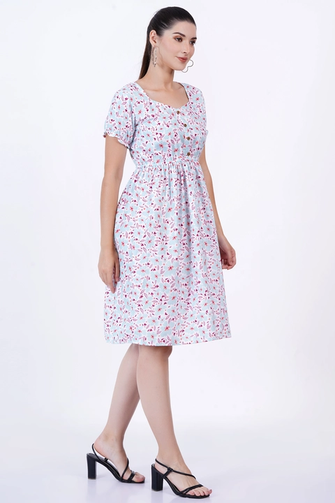 Women's Floral Print Western Dress  uploaded by Mahalakshami Enterprises (Majestykart) on 10/15/2023