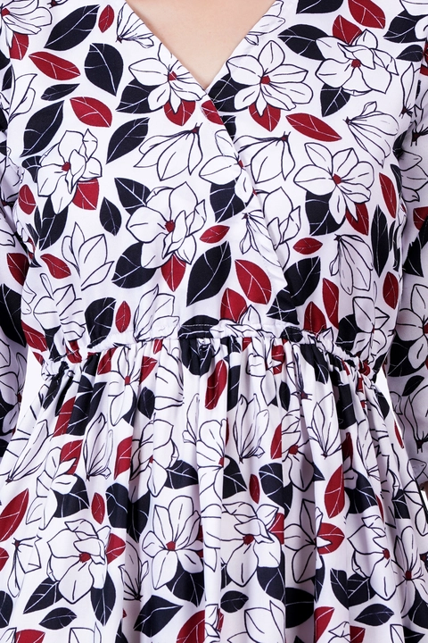 Women's Floral Print Knee Length Dress uploaded by Mahalakshami Enterprises (Majestykart) on 10/15/2023