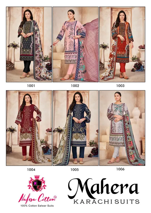 Latest Catalogue Cotton Printed Suit uploaded by Zuberiya Global on 10/15/2023