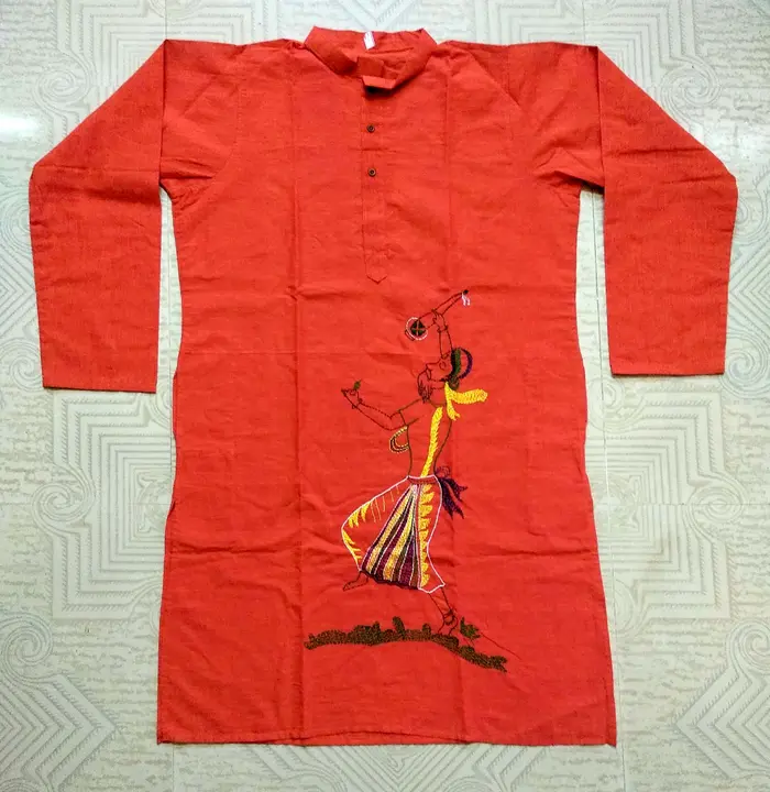 Kantha stitch cotton kurta  uploaded by Ghosal International on 10/15/2023