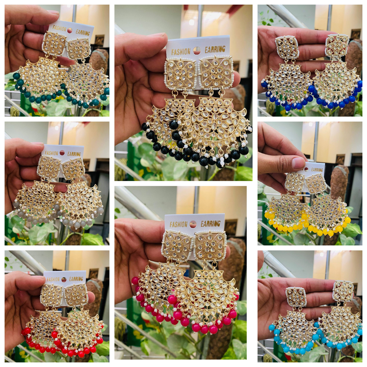 Post image Hey! Checkout my new product called
Kundan earrings 7737596353 wats app.