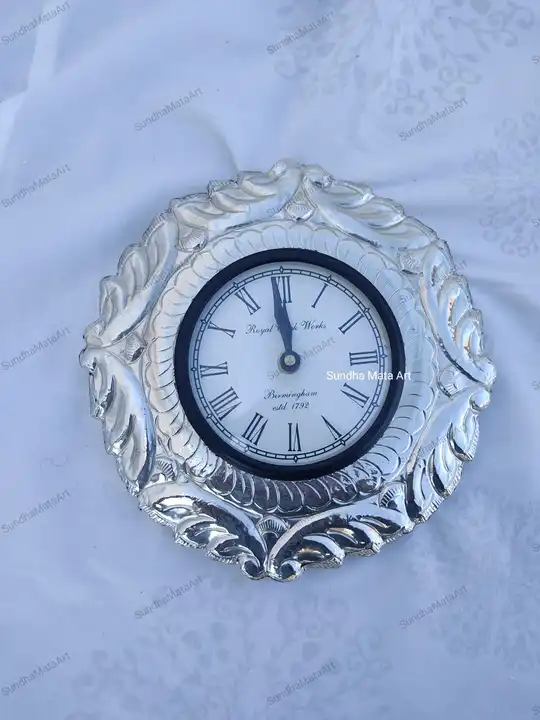 German silver wall clock  uploaded by Sundha Mata Art on 10/15/2023