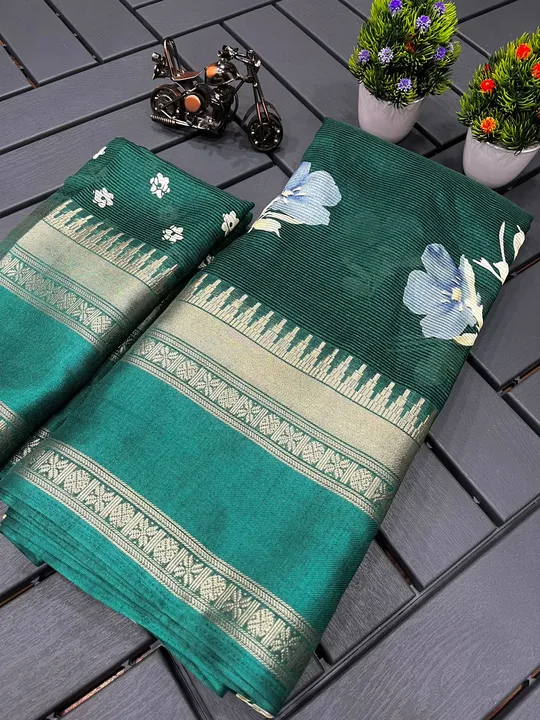 Wow collection

Soft silk saree material
With weving patta bodor

Running butti boder
Total color 8
 uploaded by Villa outfit on 10/15/2023