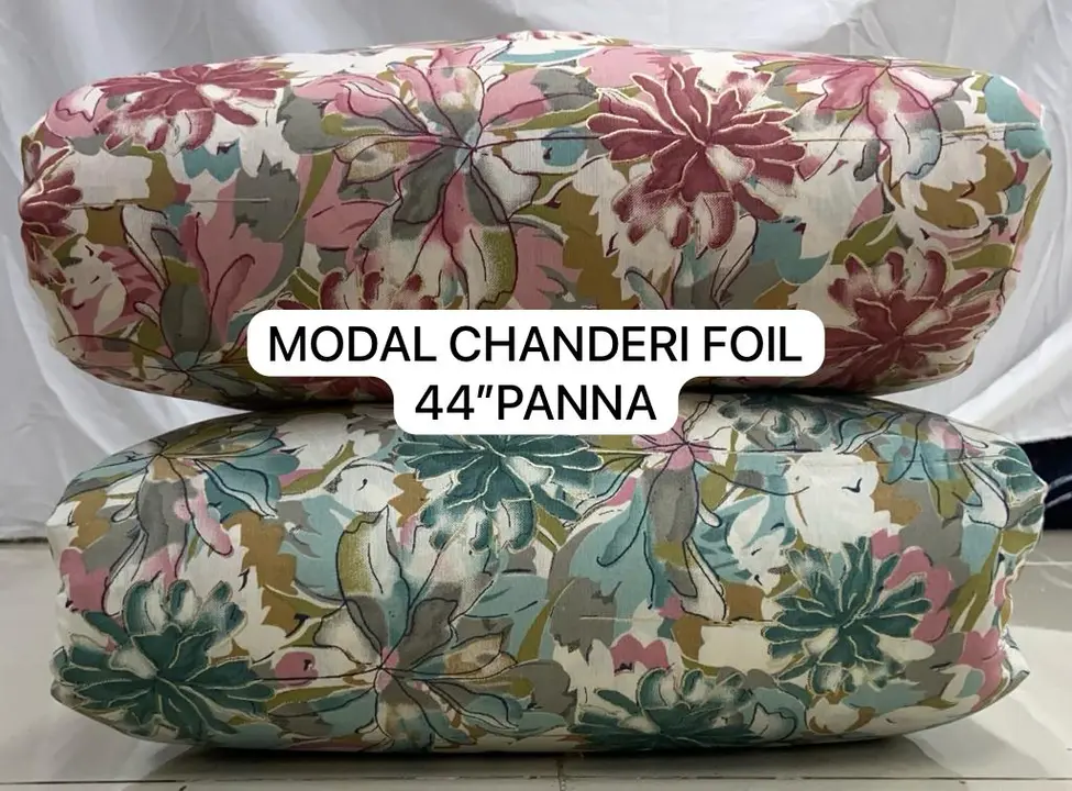 Modal Chanderi Foil Print 58’’ Width  uploaded by business on 10/16/2023