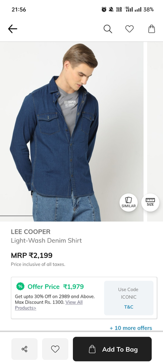 Lee Cooper original shirts  uploaded by AM ENTERPRISES on 10/16/2023