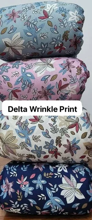 Delta Wrinkle Print 56" Width  uploaded by Rakshit Fashion Fabrics Hub on 10/16/2023