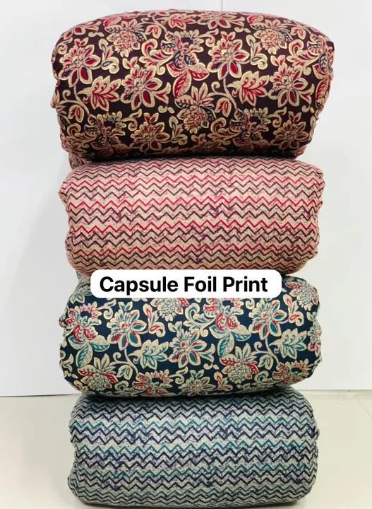 Capsule Foil Print 44" Width  uploaded by Rakshit Fashion Fabrics Hub on 10/16/2023