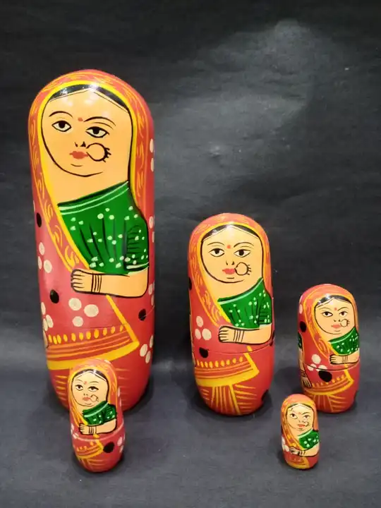  5.1  wooden family doll  uploaded by VISHWAKARMA HANDICRAFTS on 10/16/2023