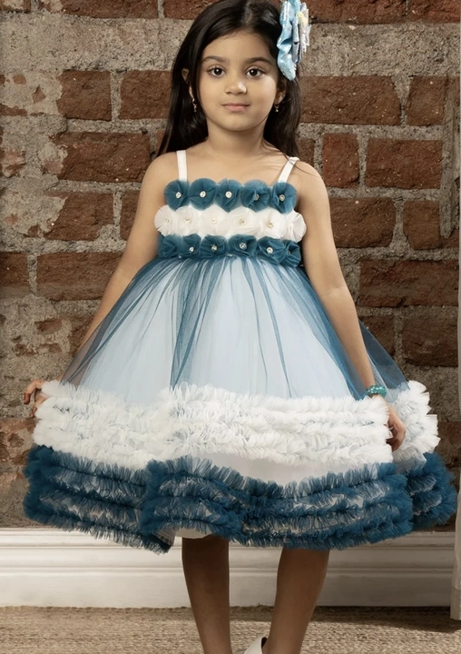PARTY WEAR SOFT NET frock uploaded by K.naina dresses on 10/16/2023