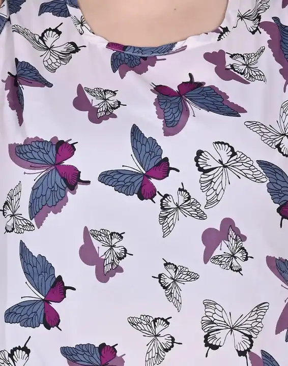 Butterfly printed lycra sleevless top uploaded by DECISION LELE on 10/16/2023