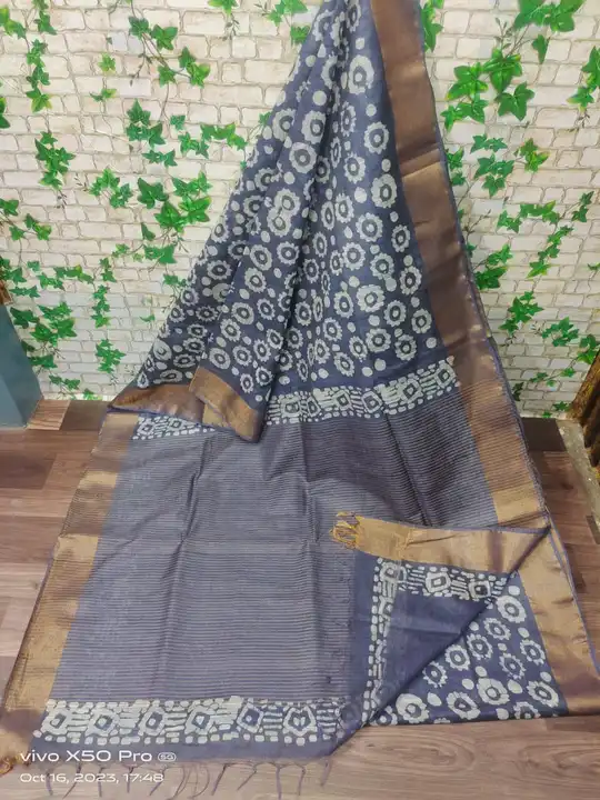 Kota salb new Clour and design batik print saree best quality available  uploaded by business on 10/16/2023