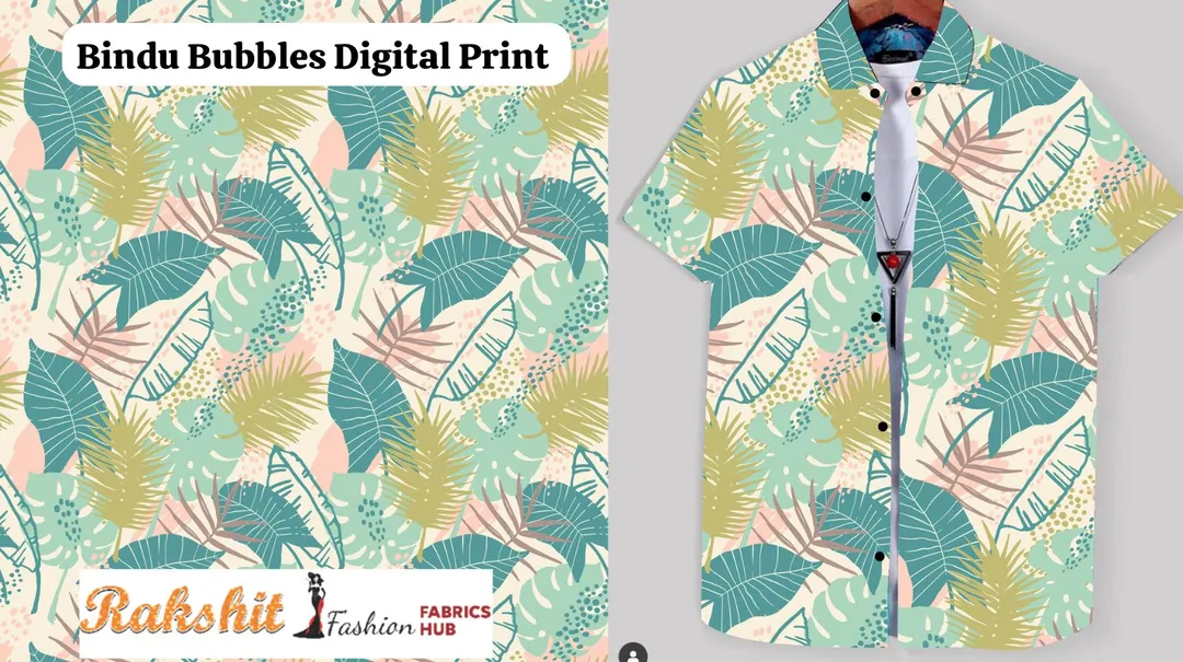 Bindu Bubbles Digital Print  uploaded by Rakshit Fashion Fabrics Hub on 10/17/2023