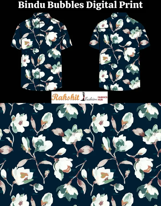 Bindu Bubbles Digital Print uploaded by Rakshit Fashion Fabrics Hub on 10/17/2023