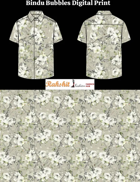Bindu  Bubbles Digital Print  uploaded by Rakshit Fashion Fabrics Hub on 10/17/2023
