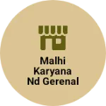 Business logo of Malhi karyana nd gerenal store