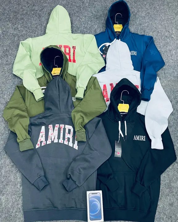 Amiri 3 thread jet material wollen hoodie  uploaded by Panther garments - manufacturing  on 10/17/2023