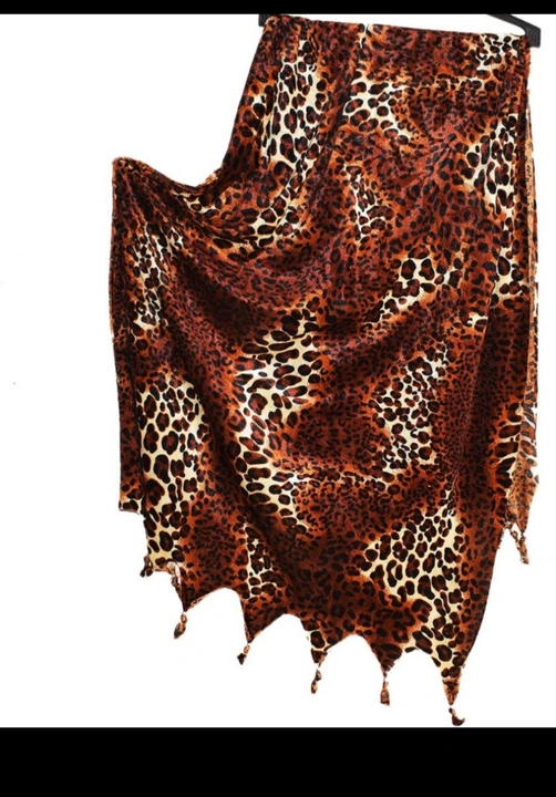 Tiger Printed Velvet Stole/Scarves Size 2 Meter uploaded by business on 10/17/2023
