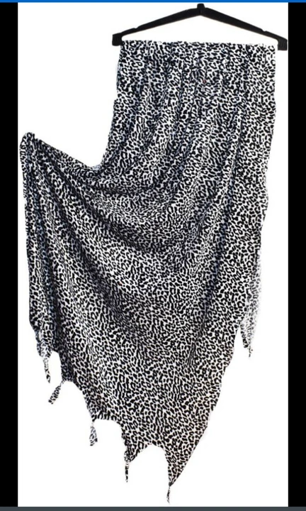 Black White Tiger Printed Velvet Stole/Scarves Size 2 Meter uploaded by SPK Impact on 10/17/2023