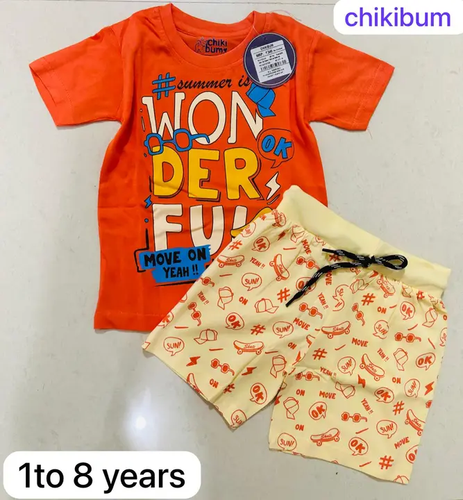 Tshirts and shorts set uploaded by Wholesale Bazaar on 10/17/2023