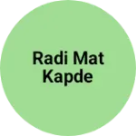 Business logo of Radi mat kapde