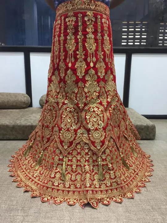 Velvet bridal lehnga  uploaded by Nav vadhu bride’s pride on 10/17/2023