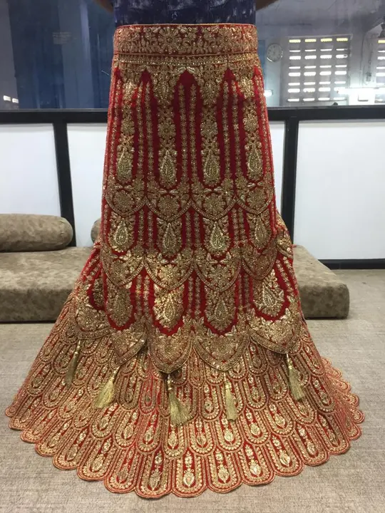 Velvet bridal lehnga  uploaded by Nav vadhu bride’s pride on 10/17/2023