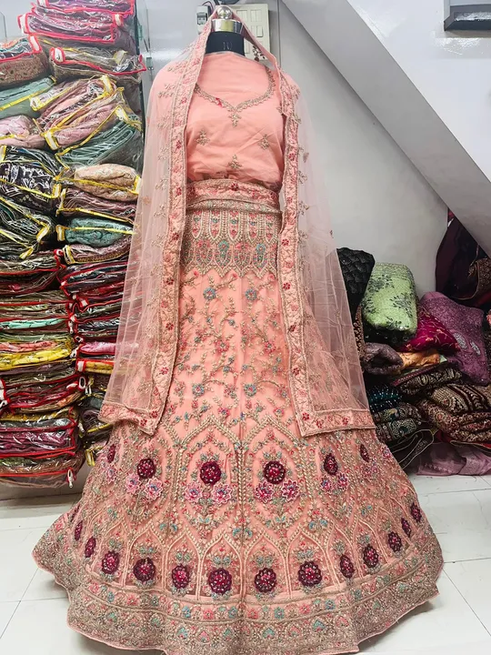 Net fabric with dabal kenken full jarkan  uploaded by Srija collection on 10/17/2023