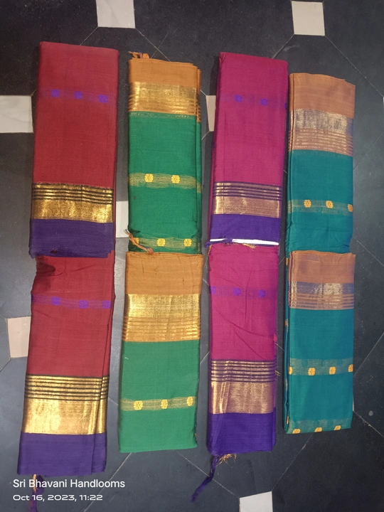 Silk gas butta sarees 5.5mtr uploaded by business on 10/17/2023