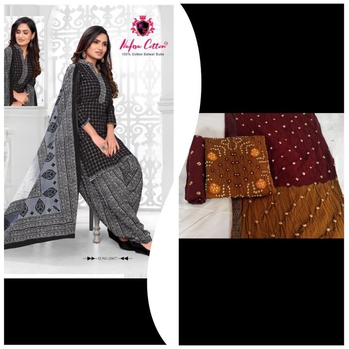Cotton and bandhni suits..  uploaded by Bag's manufacturing on 3/22/2021