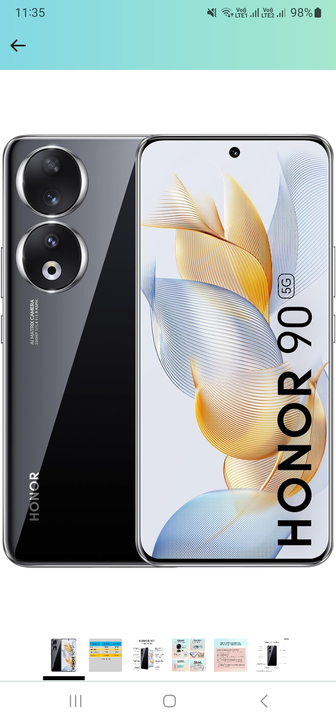 Honor 90 bkack 12/512 uploaded by Anas trading co on 10/17/2023