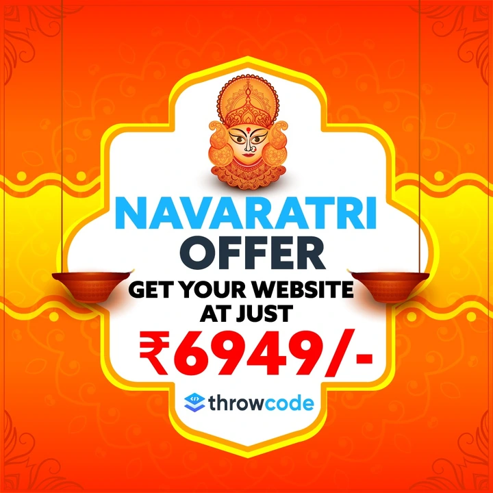 Post image Navratri Special Offer get your website at just ₹ 6949/-