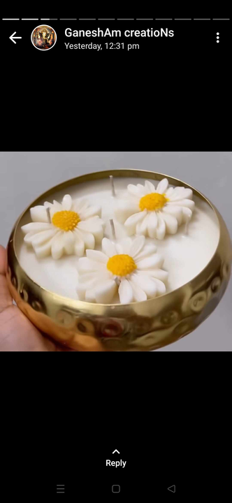 Beautiful candle bowl uploaded by business on 10/18/2023
