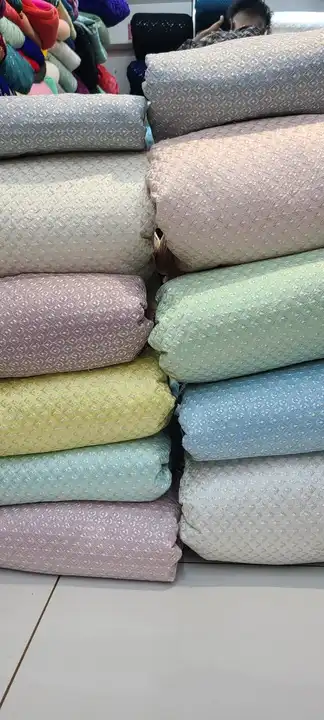 Mon banglori Embroidery fabrics  uploaded by business on 10/18/2023