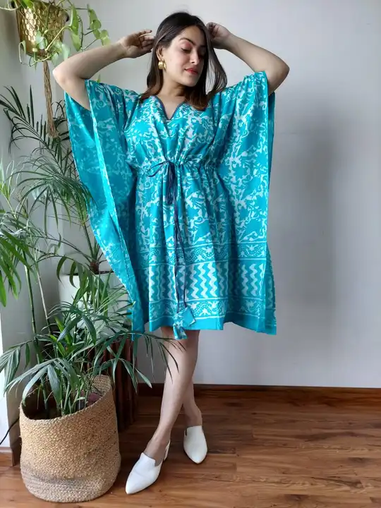 Exclusive Collection of Hand Block Priented  Short Kaftans in Multiple Colours uploaded by Handycart on 10/18/2023